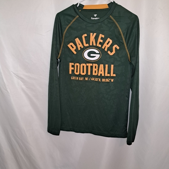 Fanatics Other - Fanatics Green Packers Football Long Sleeve Shirt Men's Small #36